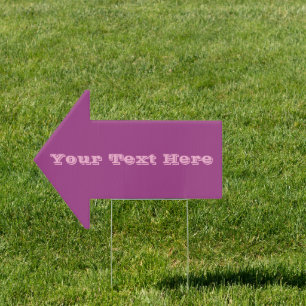 Plum Wine Purple Spring Season Solid Color Sign