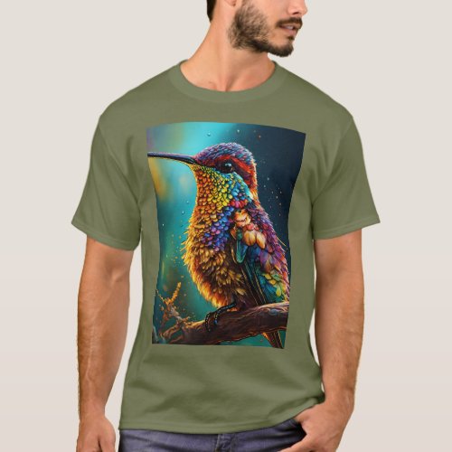 Plumage Palette A Symphony of Colorful Birds T_Shirt