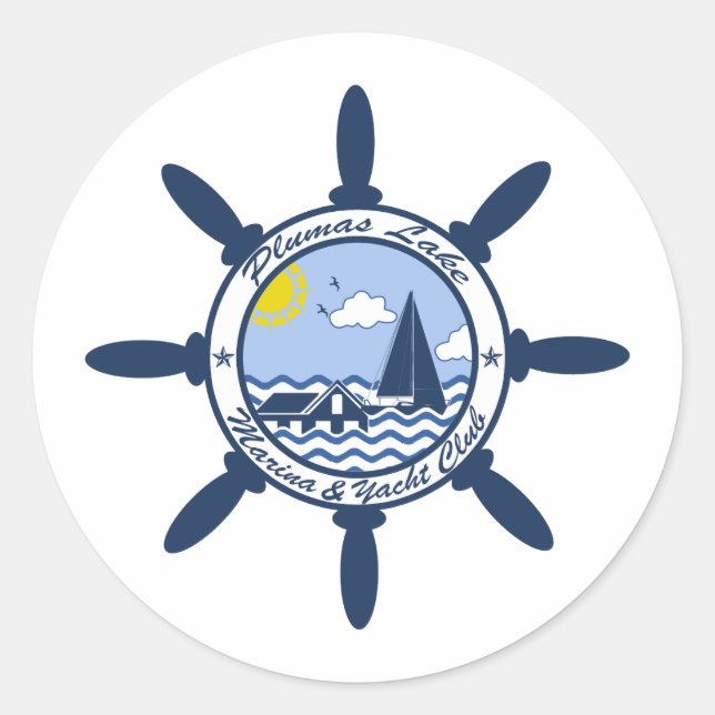 Plumas Lake Classic Round Sticker (Front)