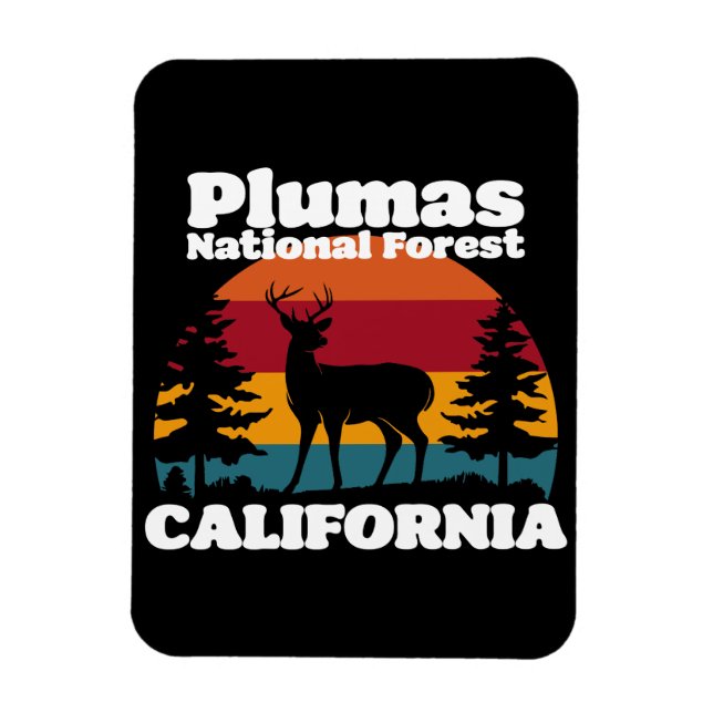 Plumas National Forest California Magnet (Vertical)