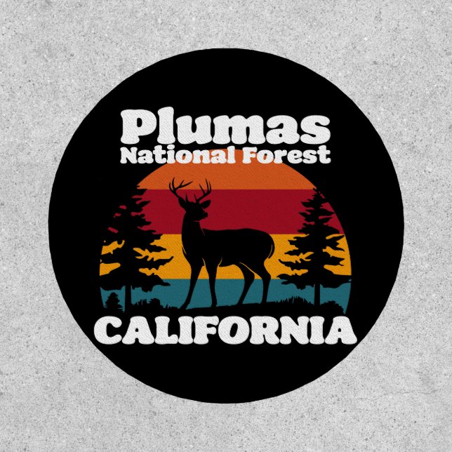 Plumas National Forest California Patch (Front)