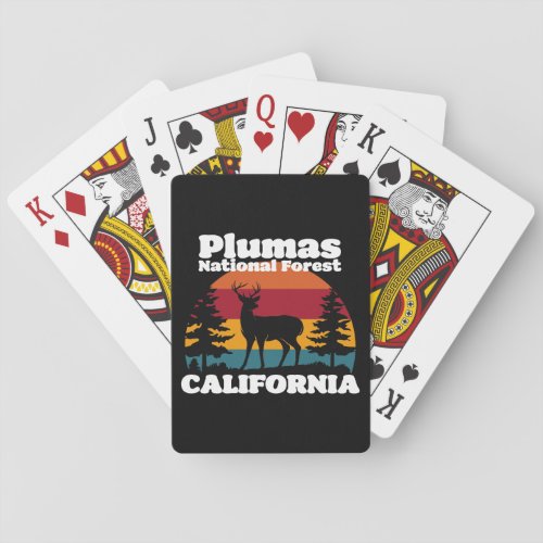 Plumas National Forest California Poker Cards