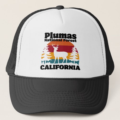 Plumas National Forest California Trucker Hat