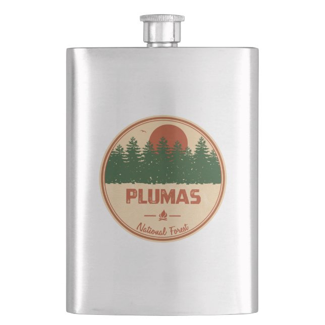 Plumas National Forest Flask (Front)