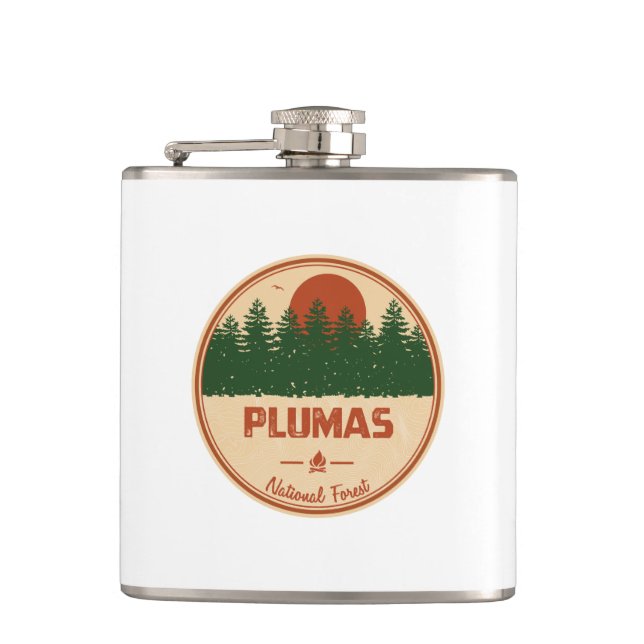 Plumas National Forest Flask (Front)