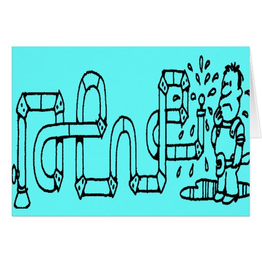 PLUMBER AND PIPES CARDS (Front Horizontal)