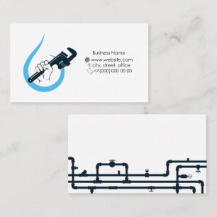 Plumber and Plumbing Works Business Card