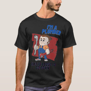 Plumber baked pirate ship re donut birthday  T-Shirt