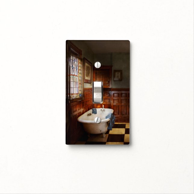 Plumber - Bath Time Light Switch Cover (In Situ)