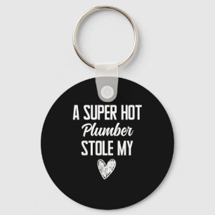 Plumber Boyfriend Girlfriend Stole My Heart Funny Keychain