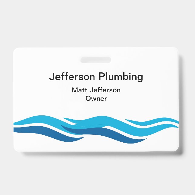Plumber Business Badges (Front)
