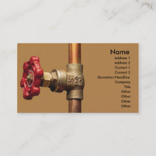 Plumber Business Card