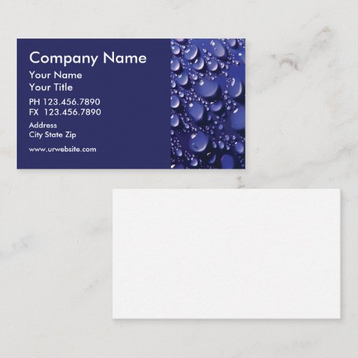 Customizable Plumber Business Card
