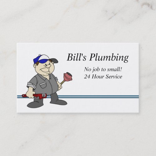 Plumber business card