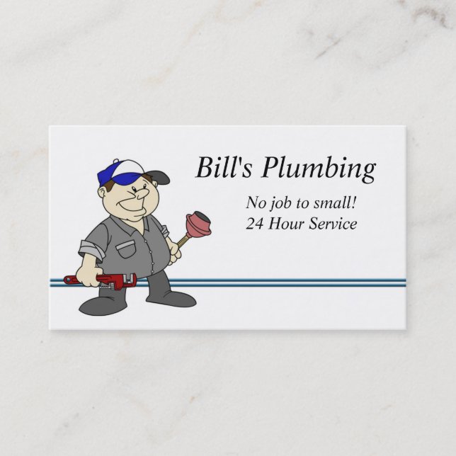 Plumber business card (Front)