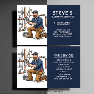 Plumber business card