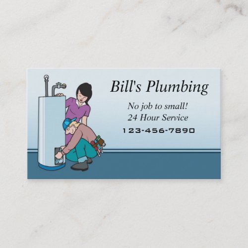 Plumber business card