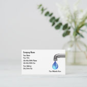 Plumber Business Card (Standing Front)