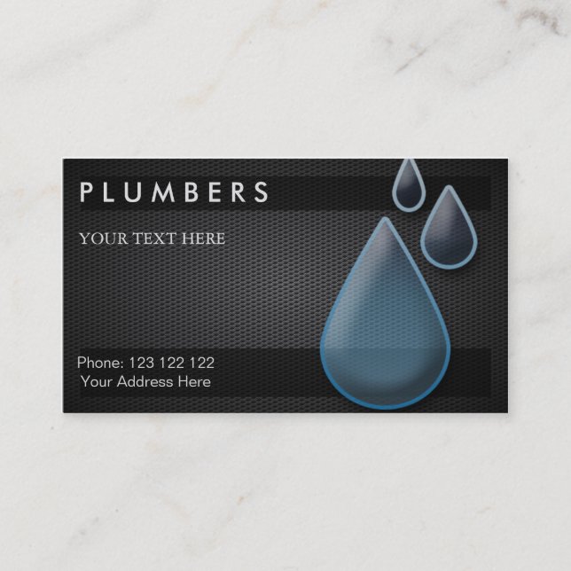 Plumber Business Card (Front)