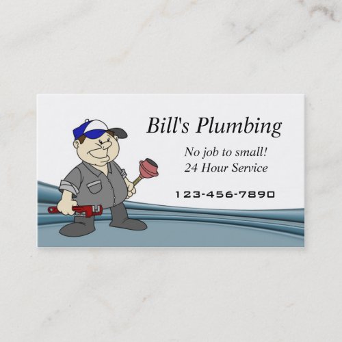 Plumber business card