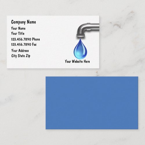 Plumber Business Card