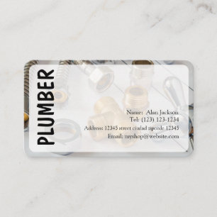 PLUMBER Business card editable