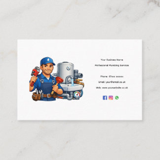 Plumber Business Card Template – Professional Edit