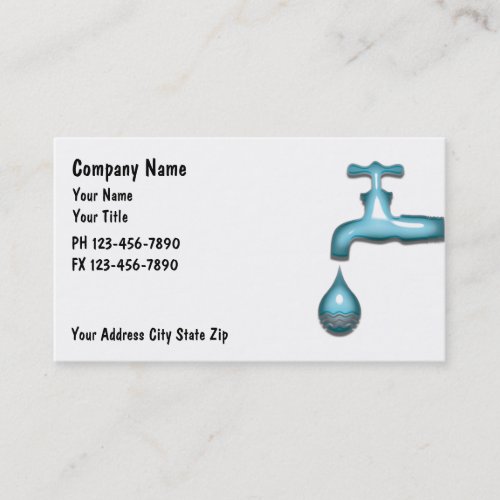Plumber business cards