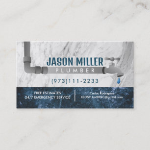 Plumber Business Cards