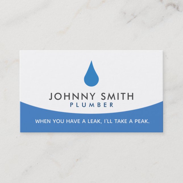 Plumber Business Cards (Front)