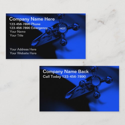 Plumber Business Cards