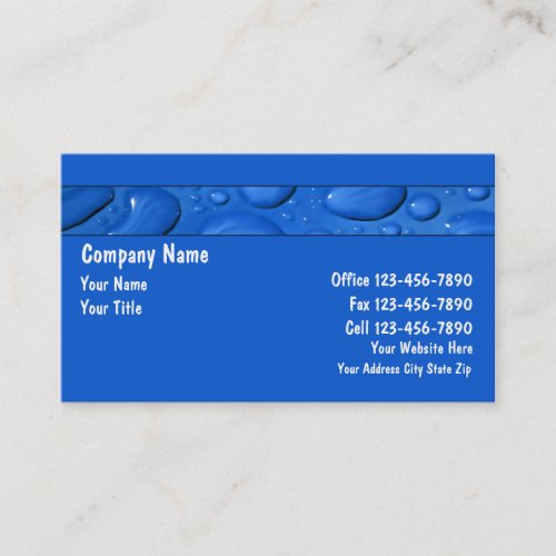 Plumber Business Cards