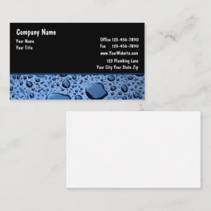 Plumber Business Cards