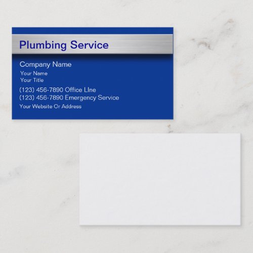Plumber Business Cards
