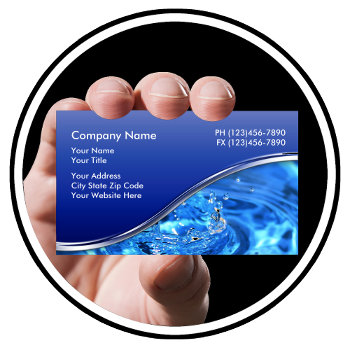 Plumber Business Cards by Luckyturtle at Zazzle