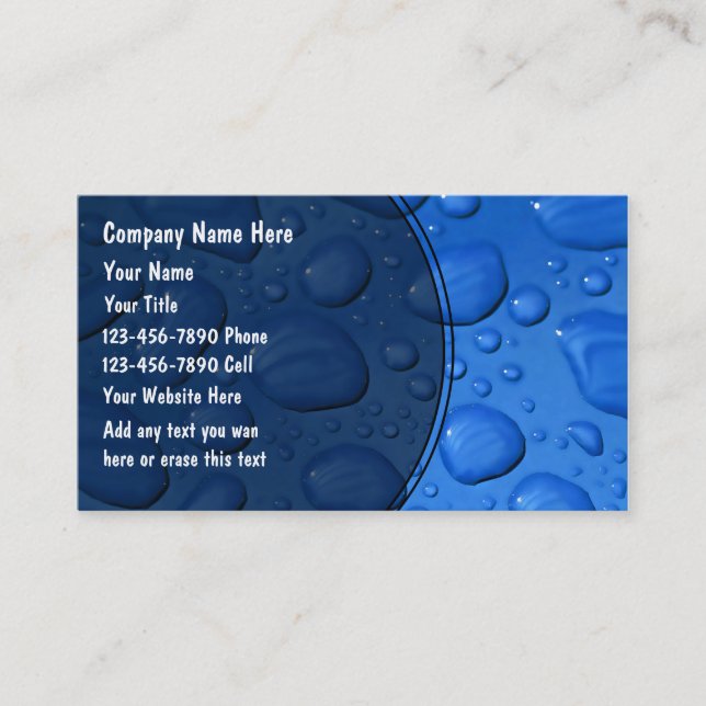 Plumber Business Cards (Front)