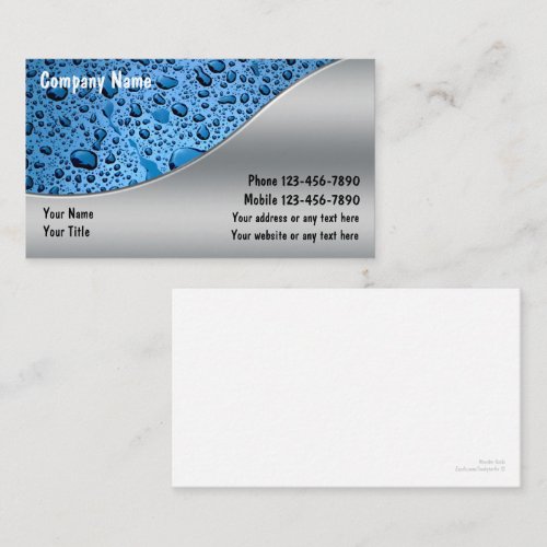 Plumber Business Cards