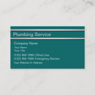 Plumber Business Cards