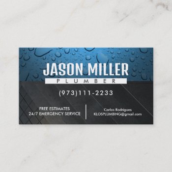 Plumber Business Cards by MsRenny at Zazzle