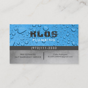 Plumber Business Cards