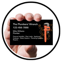 Plumber Business Cards Plumbing Theme