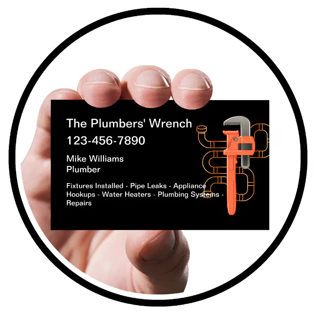 plumber-business-cards-plumbing-theme-zazzle
