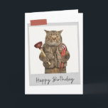 Plumber Cat Funny Birthday Card<br><div class="desc">Brighten up any cat lover's birthday with this whimsical and fun feline design!</div>