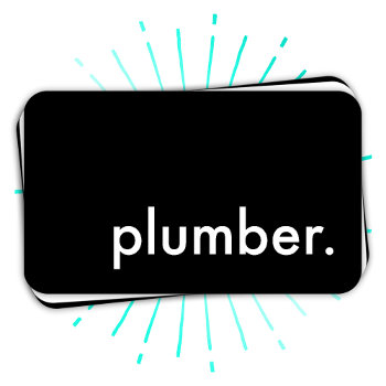 Plumber. (color Customizable) Business Card by asyrum at Zazzle