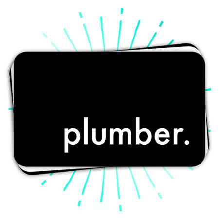 Plumber. (color Customizable) Business Card