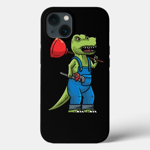 Plumber dinosaur plumber iPhone 13 case