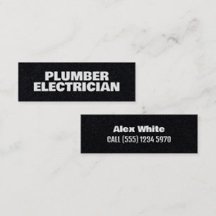 ⚡ Plumber & Electrician Premium Mini Business Card