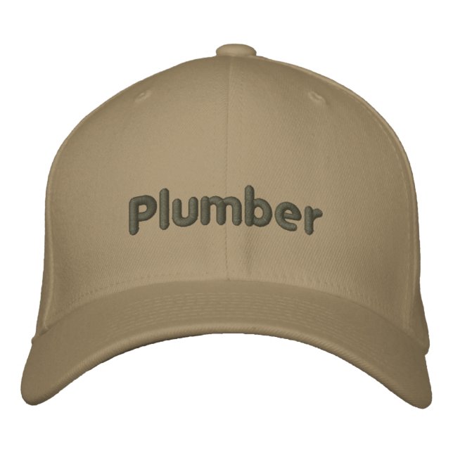 Plumber Embroidered Hat (Front)