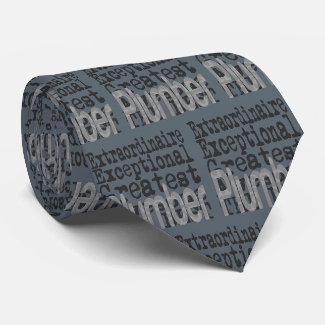 Plumber Extraordinaire Neck Tie (Rolled)