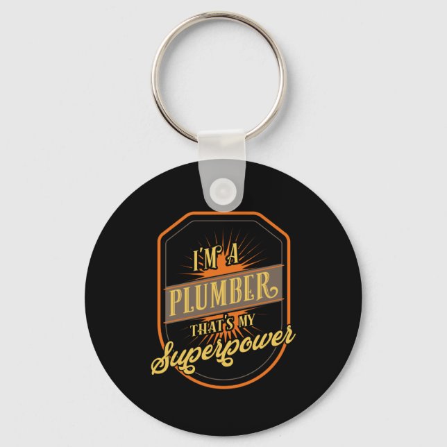 Plumber Gift Keychain (Front)